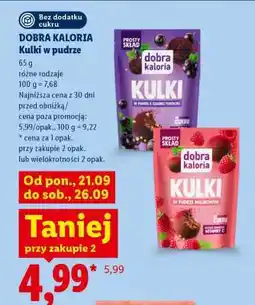 Lidl DOBRA KALORIA Kulki w pudrze oferta