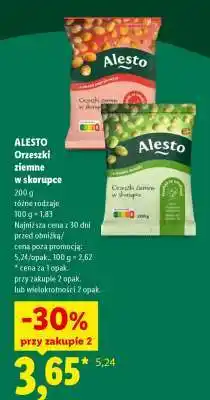 Lidl Alesto Orzeszki ziemne w skorupce oferta