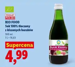 Lidl BIO FOOD Sok 100% tłoczony z kiszonych buraków oferta