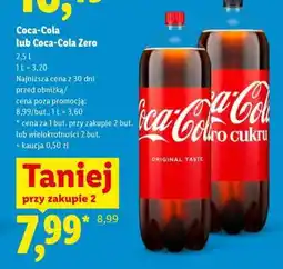 Lidl Coca-Cola lub Coca-Cola Zero oferta