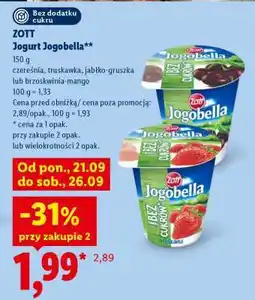 Lidl ZOTT Jogurt Jogobella oferta