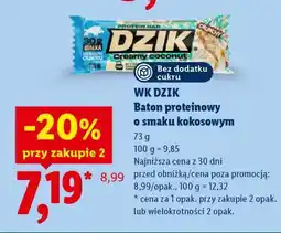 Lidl WK DZIK Baton proteinowy o smaku kokosowym oferta