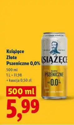 Lidl Książęce Złote Pszeniczne 0,0% oferta