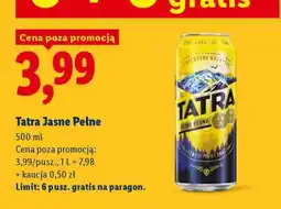 Lidl Tatra Jasne Pełne oferta