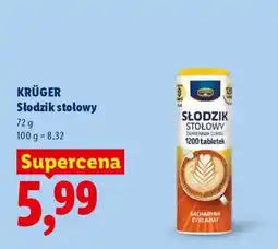 Lidl KRÜGER Słodzik stołowy oferta