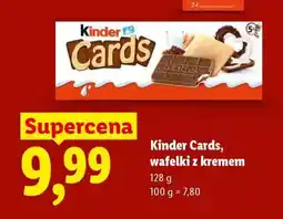 Lidl Kinder cards wafelki z kremem oferta
