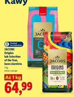 Lidl JACOBS Origins lub Selection of the Year, kawa ziarnista oferta