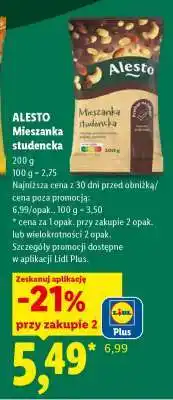 Lidl ALESTO Mieszanka studencka oferta
