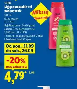 Lidl CIEN Myjące smoothie – żel pod prysznic oferta