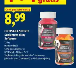 Lidl OPTISANA SPORTS Suplement diety Softgums oferta