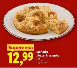 Lidl Szarlotka z bezą i kruszonką oferta