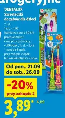 Lidl DENTALUX Szczoteczki do zębów dla dzieci oferta