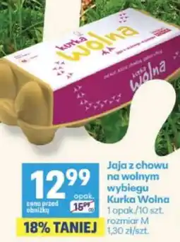 Delikatesy Centrum Jaja z chowu na wolnym wybiegu Kurka Wolna oferta