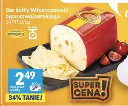 Delikatesy Centrum Ser żółty Włoszczowski typu szwajcarskiego oferta