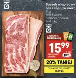 Delikatesy Centrum Boczek wieprzowy bez żeber, ze skórą oferta