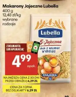 Delikatesy Centrum Makarony Jajeczne Lubella oferta