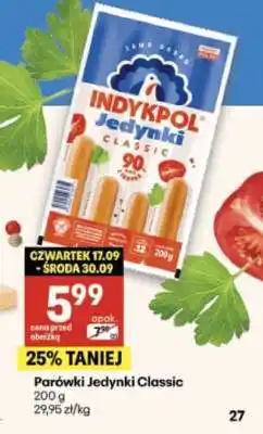 Delikatesy Centrum PARÓWKI JEDYNKI CLASSIC oferta