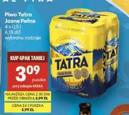 Delikatesy Centrum Piwo Tatra Jasne Pełne oferta