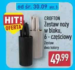 ALDI CROFTON Zestaw noży w bloku, 6-częściowy oferta