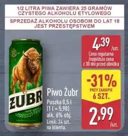 ALDI Piwo ŻUBR oferta
