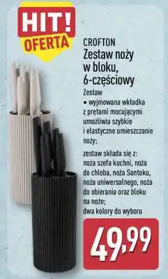 ALDI CROFTON Zestaw noży w bloku, 6-częściowy oferta