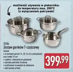 ALDI TEFAL Zestaw garnków 7-częściowy oferta