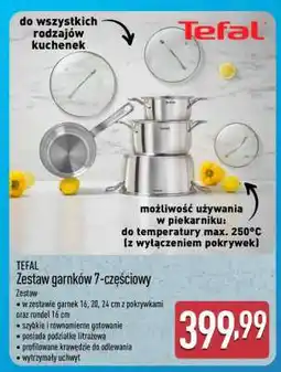 ALDI TEFAL Zestaw garnków 7-częściowy oferta