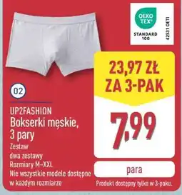 ALDI UP2FASHION Bokserki męskie, 3 pary oferta