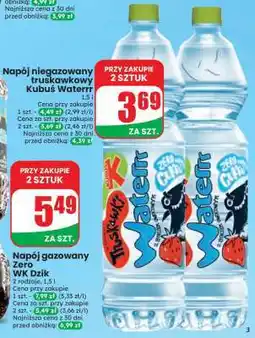 Dino Napój niegazowany truskawkowy Kubuś Waterrr oferta