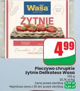 Dino Pieczywo chrupkie żytnie Delikatess Wasa oferta