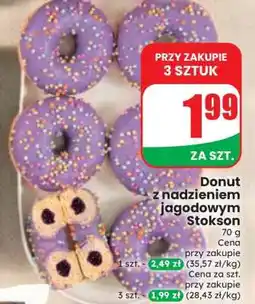 Dino Donut z nadzieniem jagodowym Stokson oferta