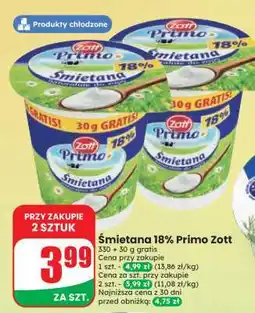 Dino Śmietana 18% Primo Zott oferta