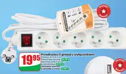 Dino Przedłużacz 5 gniazd z wyłącznikiem oferta