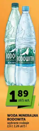 Groszek Woda mineralna Rodowita oferta