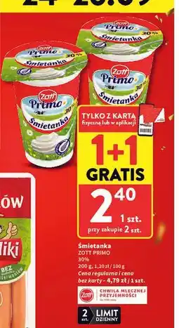 Intermarche Zott Primo Śmietanka 30% oferta