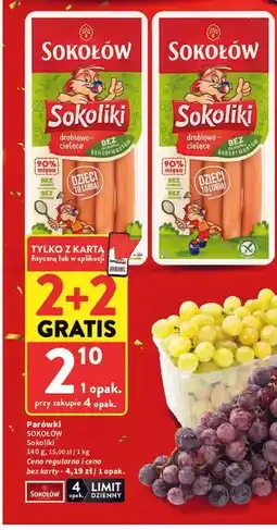 Intermarche Sokołów Sokoliki Parówki drobiowo-cielęce oferta