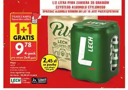Intermarche Piwo Lech wybrane rodzaje 4-pak oferta