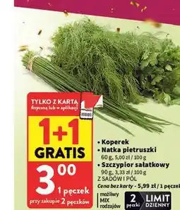 Intermarche Koperek / Natka pietruszki / Szczypior sałatkowy Z Sadów i Pół oferta