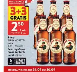 Intermarche Piwo BIRRA MORETTI jasne oferta