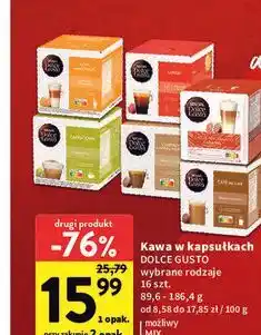 Intermarche Kawa w kapsułkach Nescafé Dolce Gusto oferta