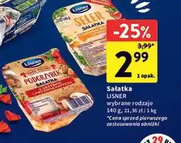 Intermarche Sałatka Lisner wybrane rodzaje oferta