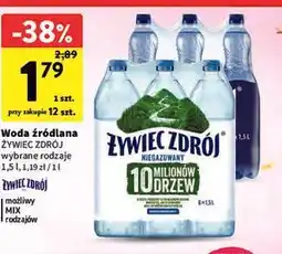 Intermarche Woda źródlana niegazowana Żywiec Zdrój oferta