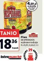 Intermarche Piwo Desperados wybrane rodzaje oferta