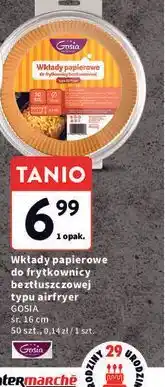 Intermarche Wkłady papierowe do frytkownicy beztłuszczowej typu airfryer Gosia śr. 16 cm oferta