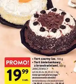 Intermarche Tort śmietankowy z brzoskwiniami Janczewscy oferta
