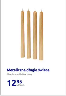 Action Metaliczne długie świece oferta