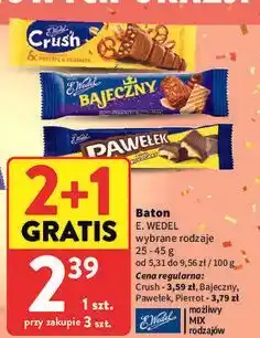 Intermarche Baton mleczna czekolada i precelki E.wedel Crush oferta