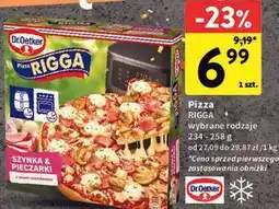 Intermarche Pizza z szynką i pieczarkami Dr. Oetker Rigga oferta