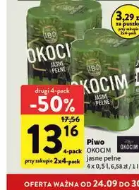 Intermarche Piwo Okocim jasne pełne oferta