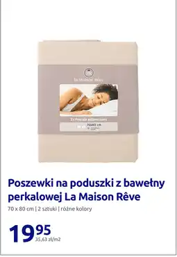 Action Poszewki na poduszki z bawełny perkalowej La Maison Rêve 70 x 80 cm oferta